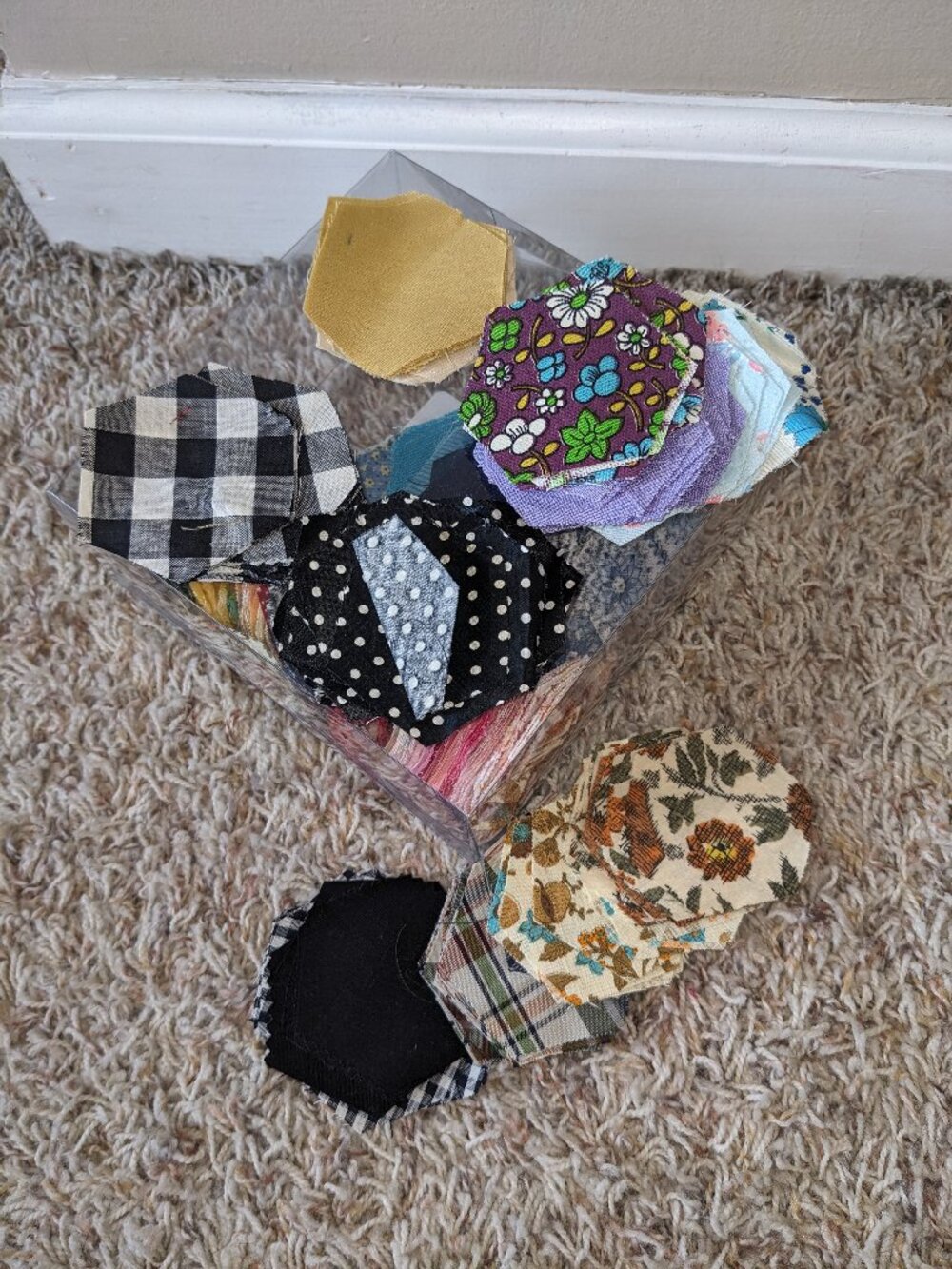 Lot of Hexagons for Quilting